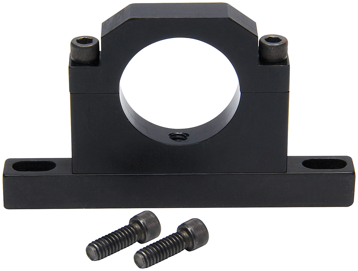 ALLSTAR, Overflow Tank Bracket, Clamp-On, Aluminum, Black Anodized, 1-1/2 in OD