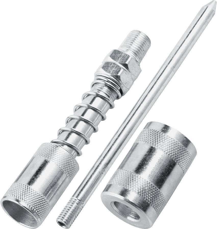 ALLSTAR, Grease Gun Tip, 4 in Long, Small/Large Sleeve, Steel, Zinc Oxide, Quick