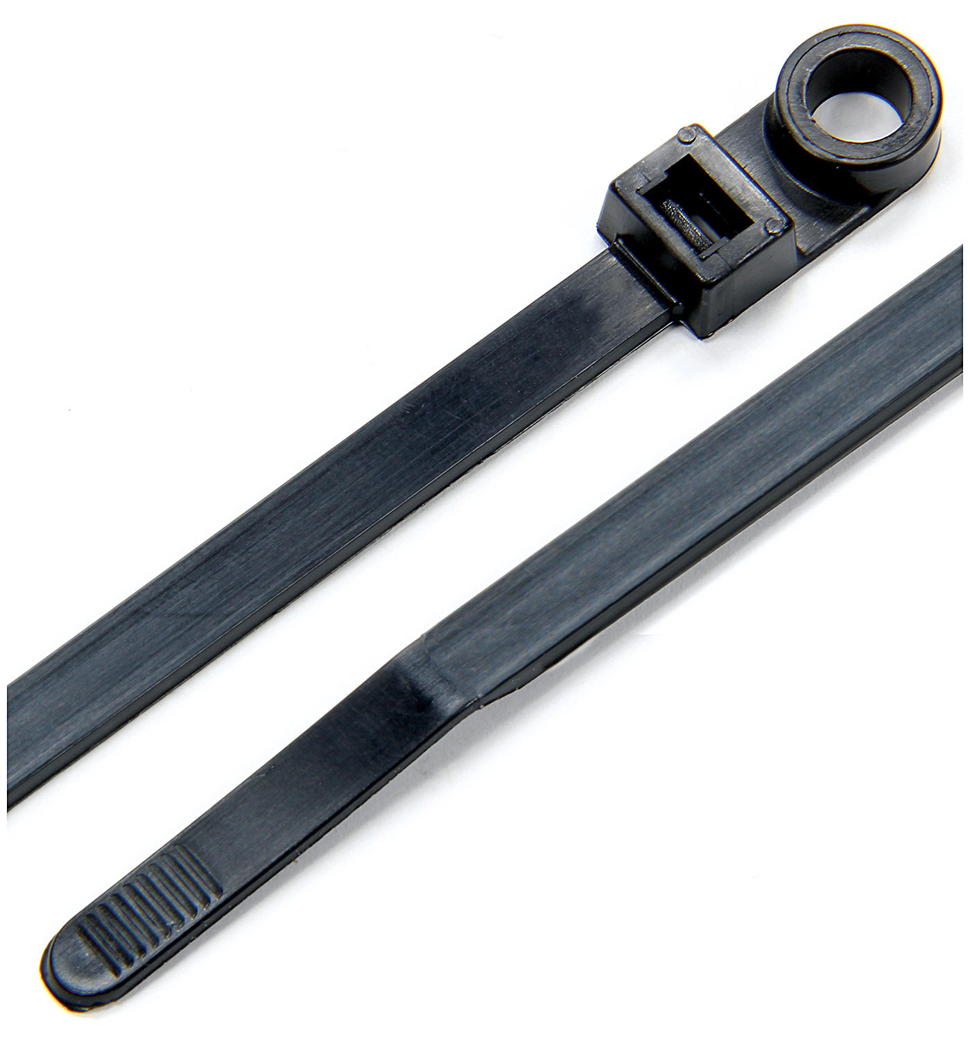 ALLSTAR, Cable Ties, Zip Ties, 8 in Long, Mounting Hole, Nylon, Black, Set of 25