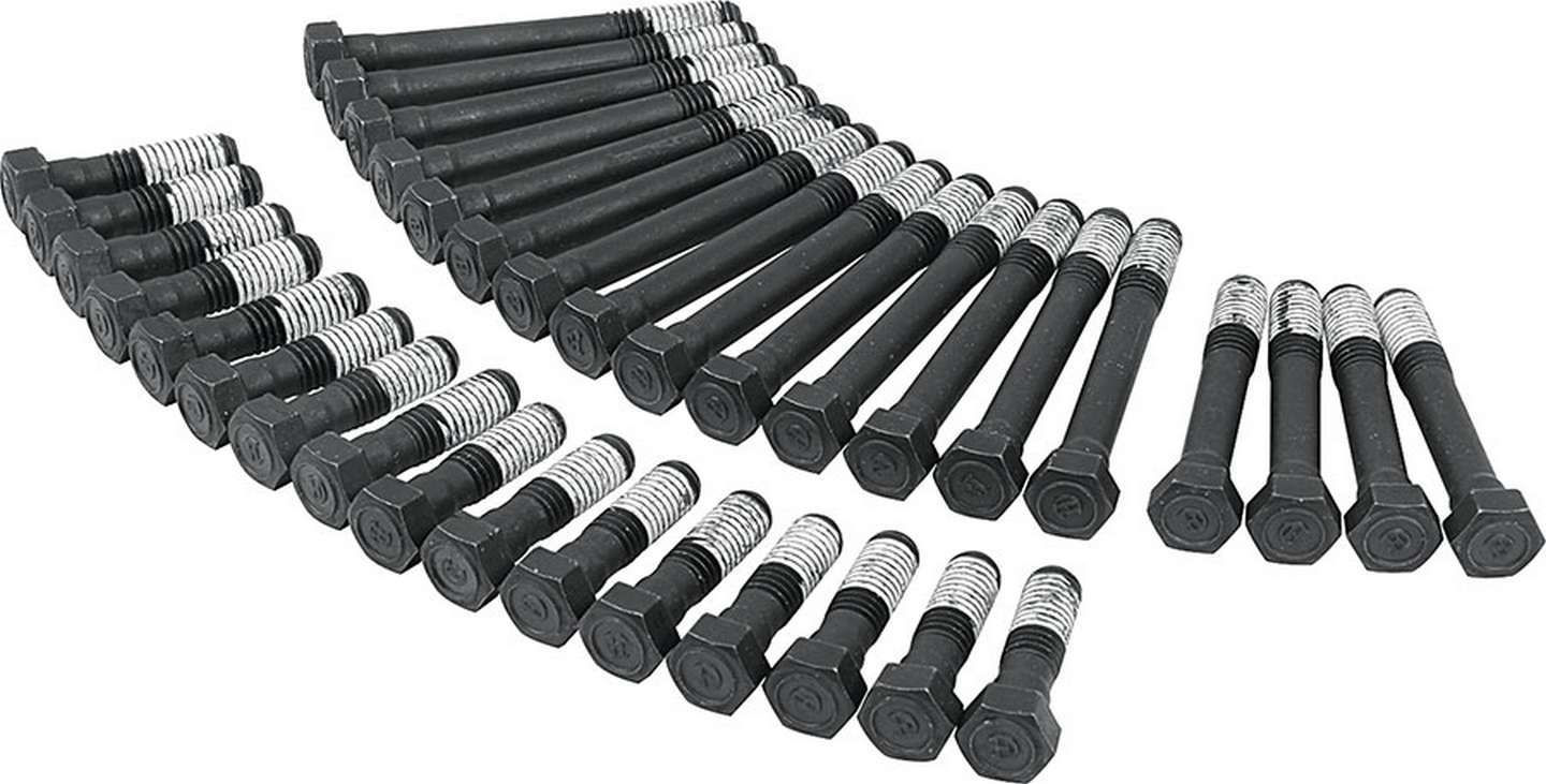 ALLSTAR, Cylinder Head Bolt Kit, Hex Head, Steel, Black Oxide, Small Block Chevy