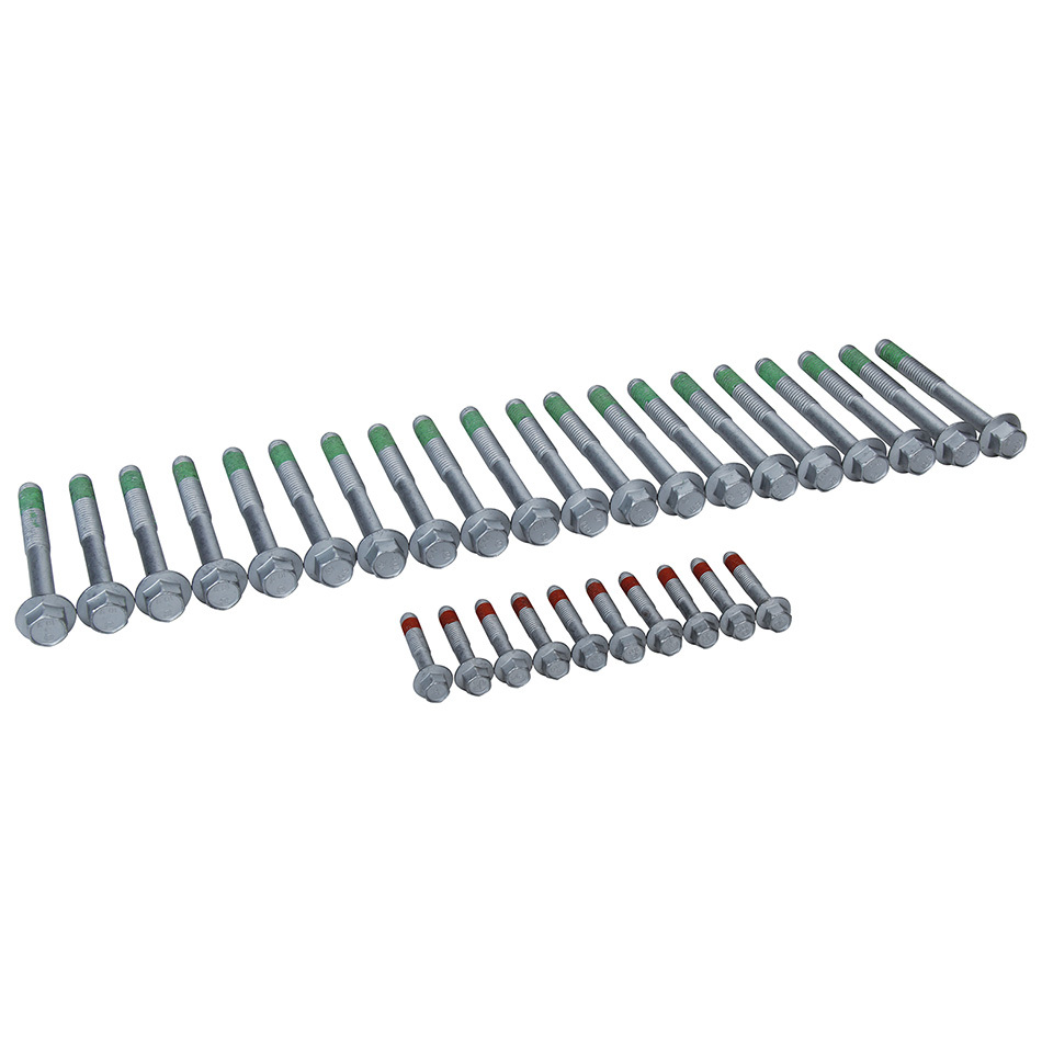 ALLSTAR, Cylinder Head Bolt Kit, Hex Head, Steel, Zinc Oxide, GM LS-Series, Kit