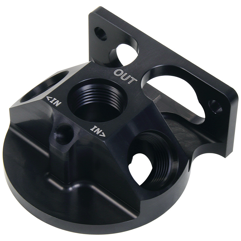 ALLSTAR, Oil Filter Adapter, Remote Mount, 12 AN Female Ports, 1/8 in NPT Port,