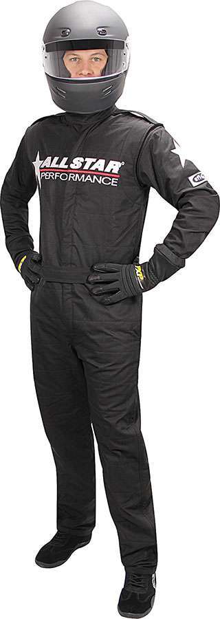 ALLSTAR, Suit, Driving, 1 Piece, SFI 3.2A/5, Double Layer, Side Pockets, Black N