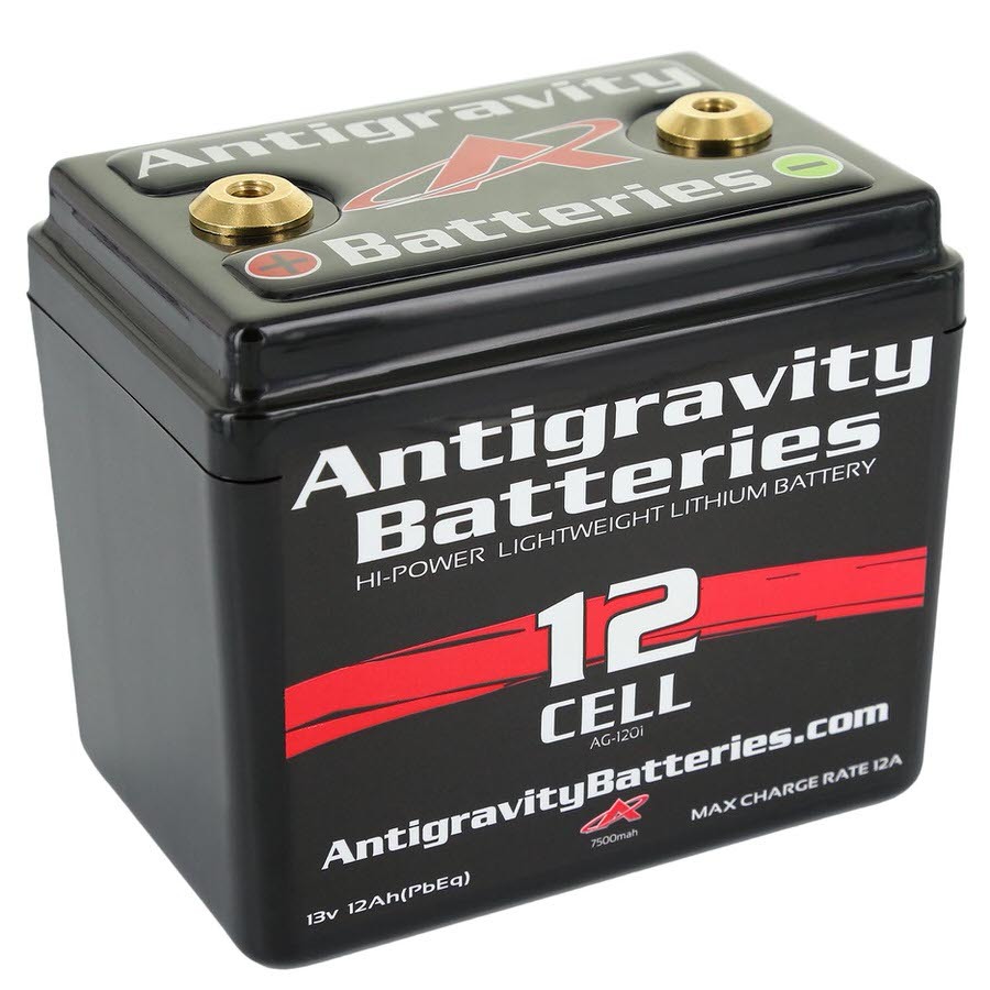 Antigravity Batteries, Battery, 13V, 360 Cranking Amp, Threaded Terminals, Top Terminals, 4.50" L x 4.25" H x 3.25" W, Each