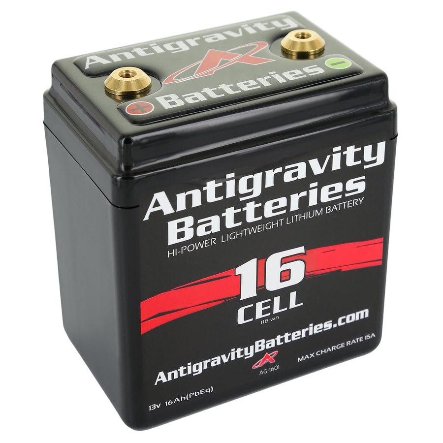 Antigravity Batteries, Battery, Lithium-ion, 12V, 480 Cranking Amp, Threaded Terminals, Top Terminals, 4.50" L x 5.25" H x