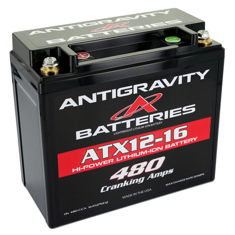 Antigravity Batteries, Battery, OEM Size Lithium, Lithium-ion, 12V, 480 Cranking Amp, Threaded Terminals, Top Terminals, 5.
