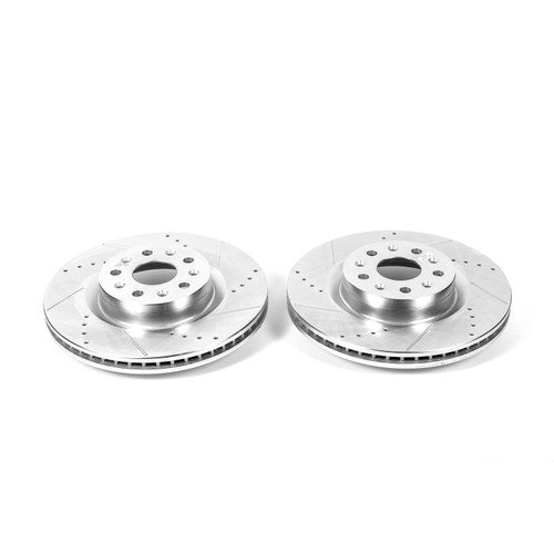 16-22+ Camaro SS, Front Drilled & Slotted Rotors, Includes 2,  Power Stop
