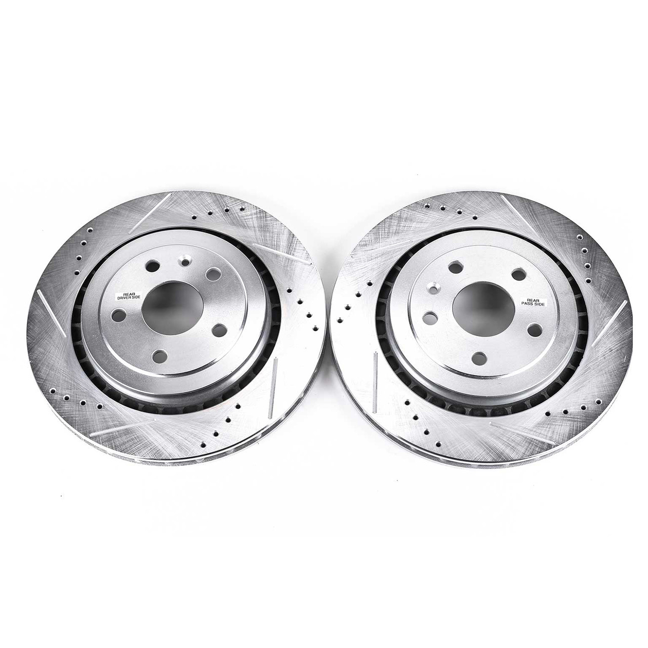 16-22+ Camaro SS, Rear Drilled & Slotted Rotors Includes 2, Power Stop
