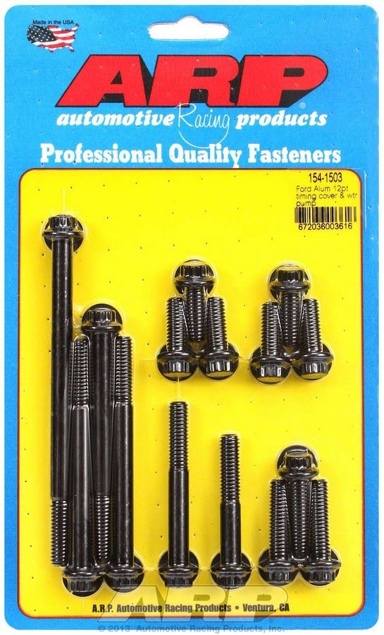 ARP 154-1503 SBF Timing Cover & Water Pump Bolt Kit