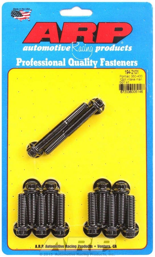 ARP 194-2101 Pontiac Intake Bolt Kit 12pt.