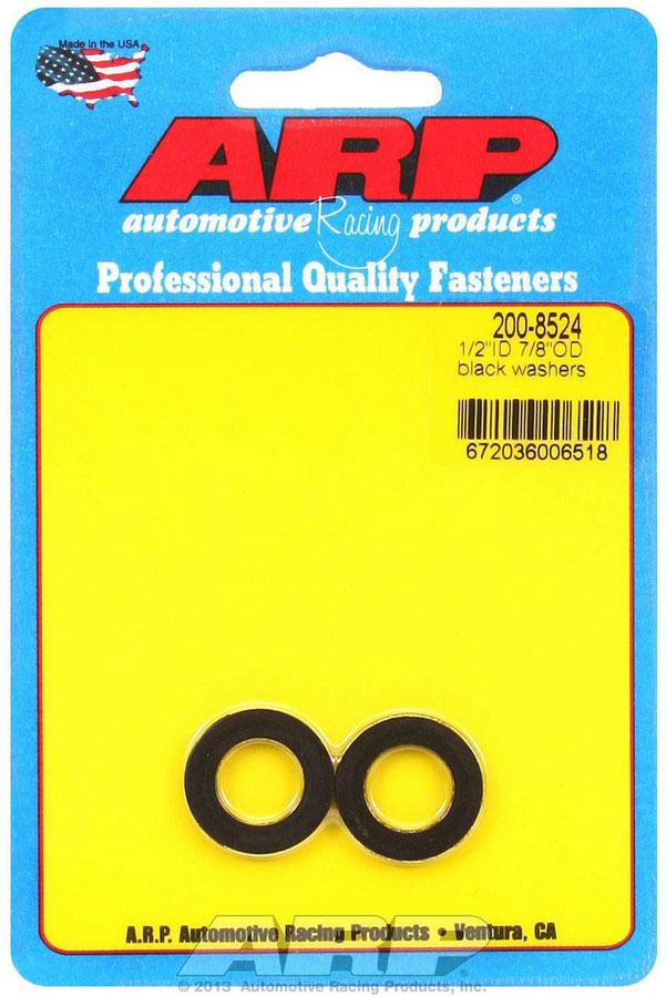 ARP 200-8524 Black Washers - 1/2 ID x 7/8 OD (2pk)