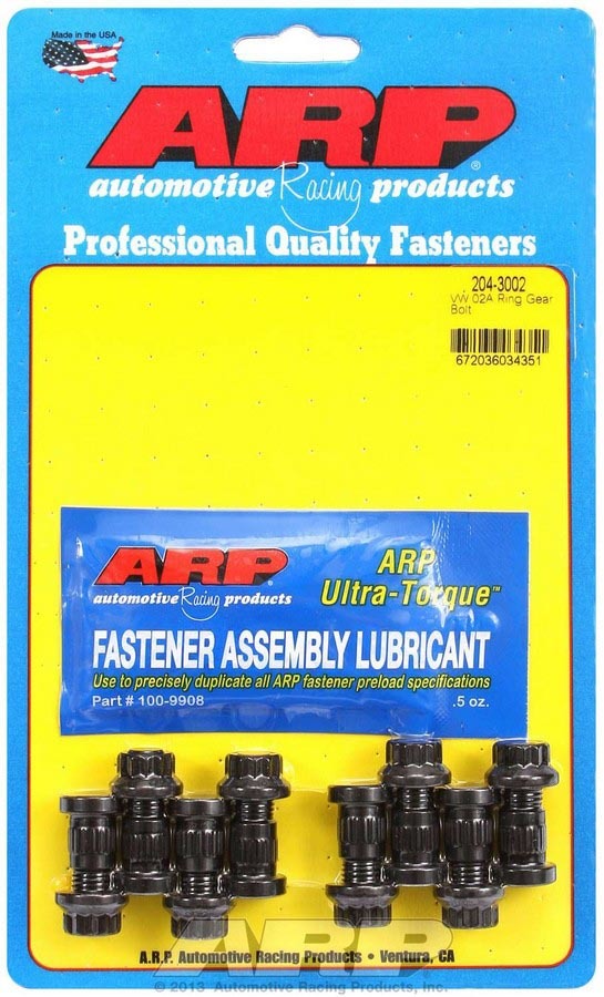 ARP 204-3002 VW Ring Gear Bolt Kit - 10mm 02A