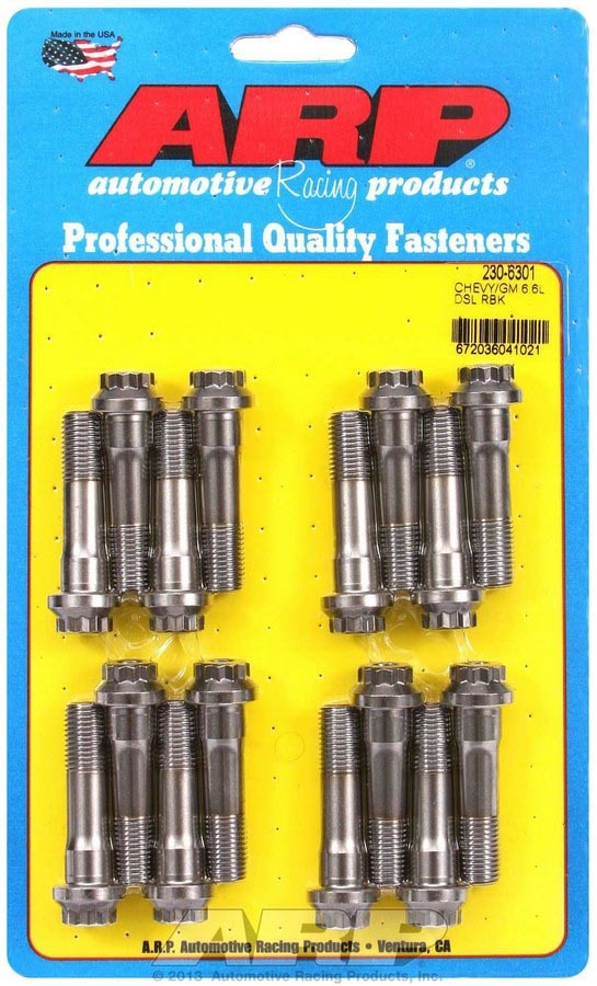 ARP 230-6301 GM Rod Bolt Kit - Fits 6.6L Duramax