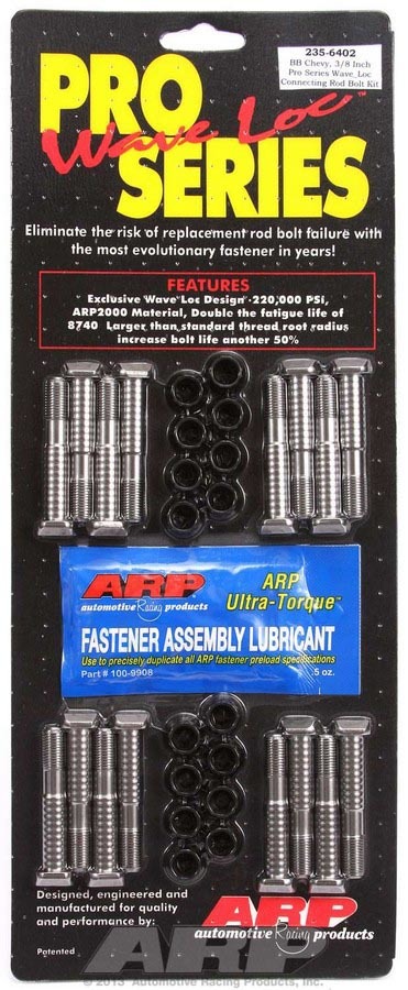 ARP 235-6402 BBC Rod Bolt Kit - Fits 396-427 w/3/8in