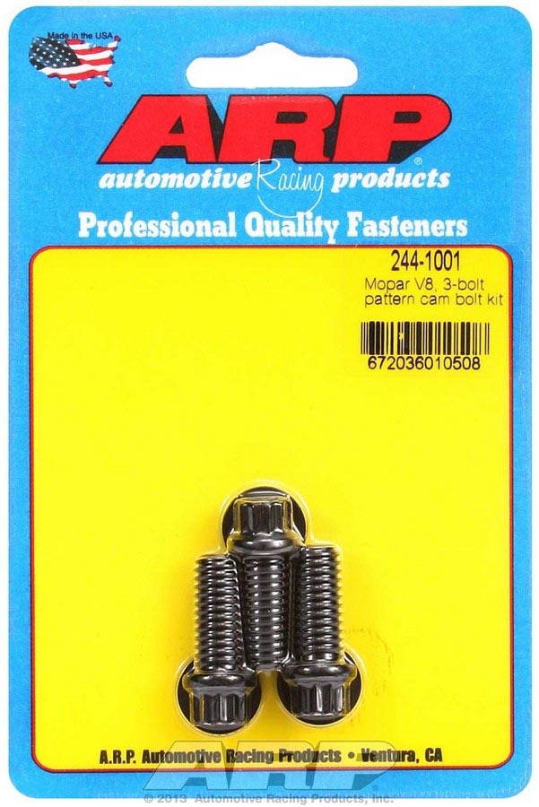 ARP 244-1001 Mopar Cam Bolt Kit - V8 3-Bolt