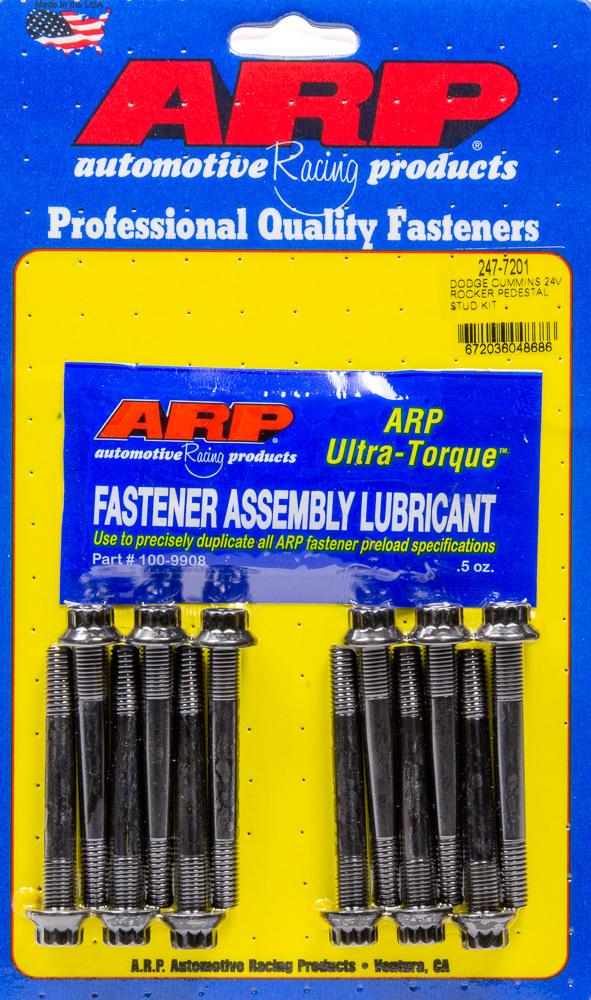 ARP 247-7201 Rocker Pedestal Stud Kit Dodge Cummins 24V