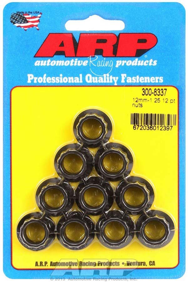 ARP 300-8337 12mm x 1.25 12pt. Nuts (10)