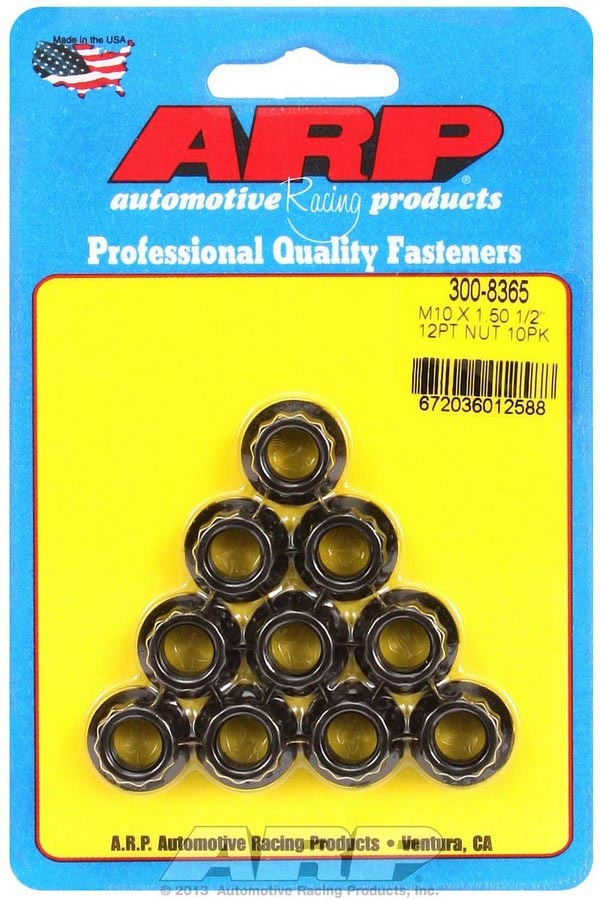 ARP 300-8365 10mm x 1.50 12pt. Nuts (10)