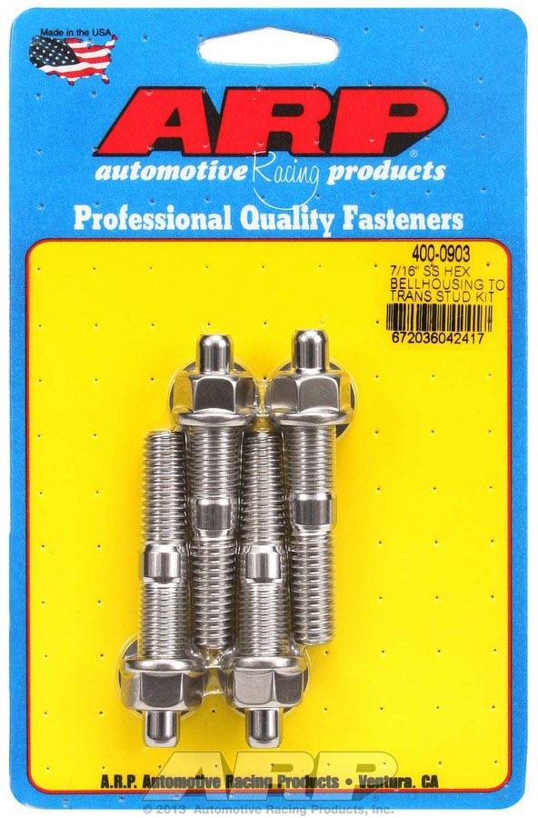 ARP 400-0903 7/16-14 x 2.750 Stud Kit Bellhousing to Trans