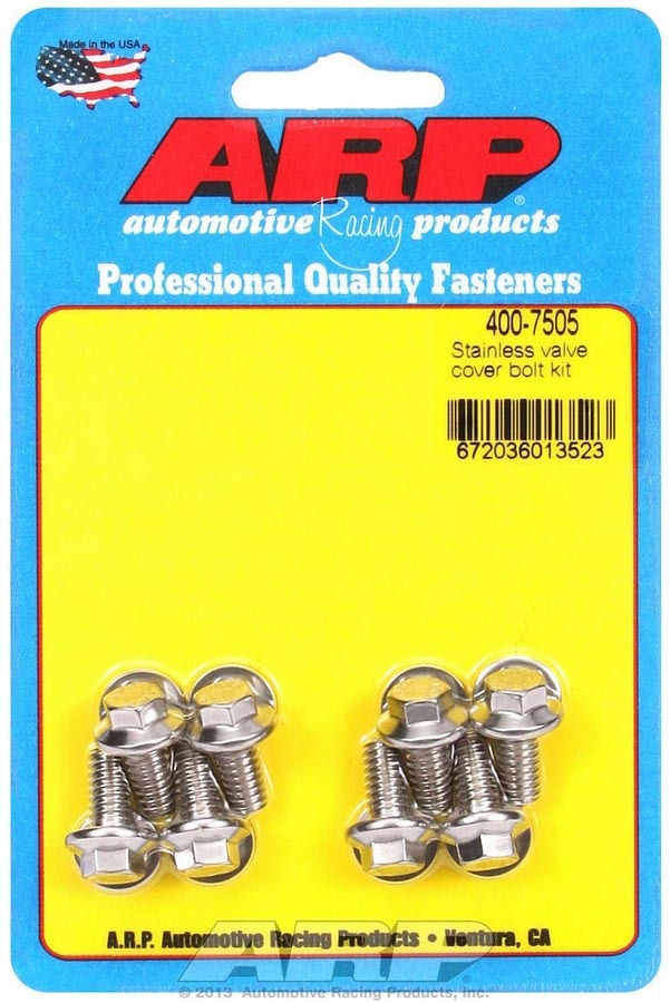 ARP 400-7505 S/S Valve Cover Bolt Kit 1/4in- 20 6pt. (8)