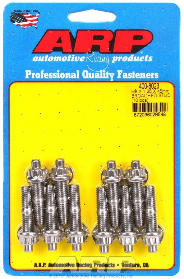 ARP 400-8023 S/S Stud Kit - (10) M8 x 1.25in x  45mm