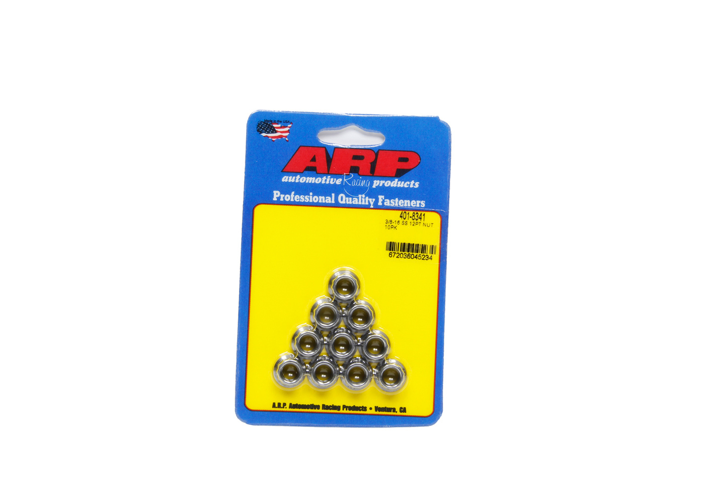 ARP 401-8341 3/8-16 SS 12pt Nut Kit 10pk