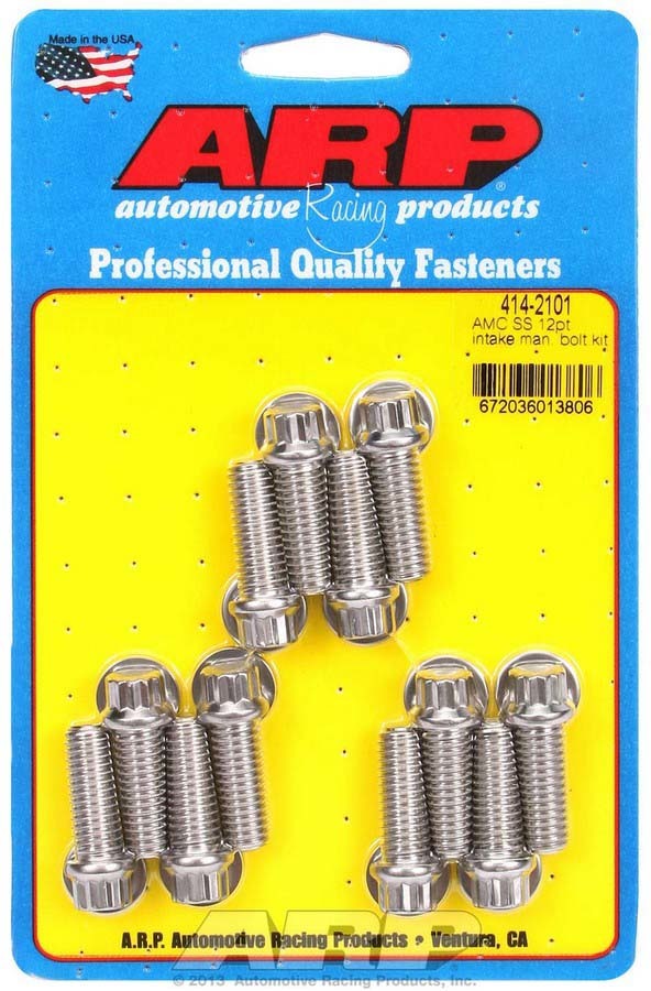 ARP 414-2101 AMC S/S Intake Bolt Kit