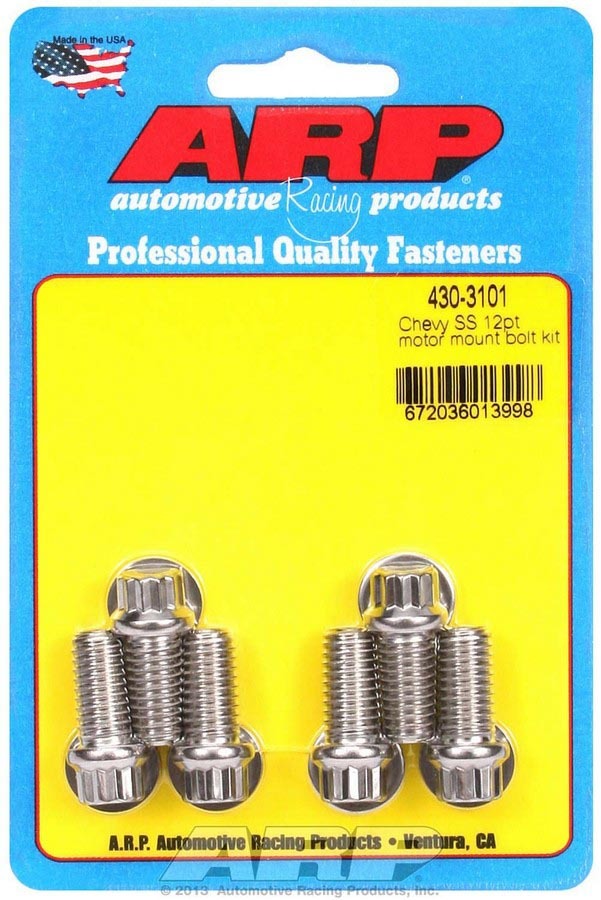 ARP 430-3101 Chevy S/S Motor Mount Bolt Kit - 12pt.