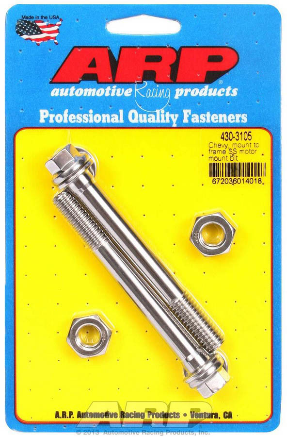 ARP 430-3105 Chevy S/S Motor Mount to Frame Bolt Kit - 6pt.