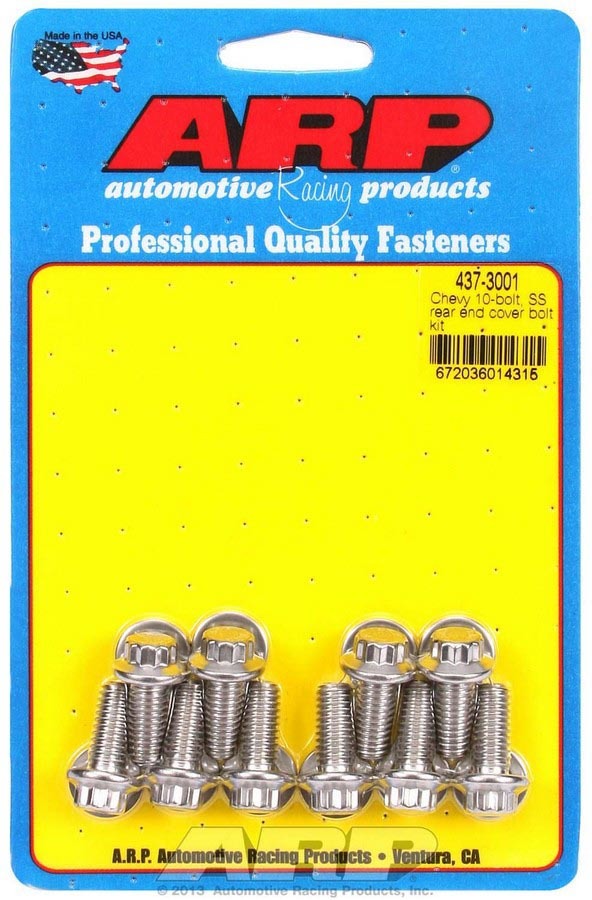 ARP 437-3001 S/S Rear End Cover Bolt Kit - 10-Bolt Chevy