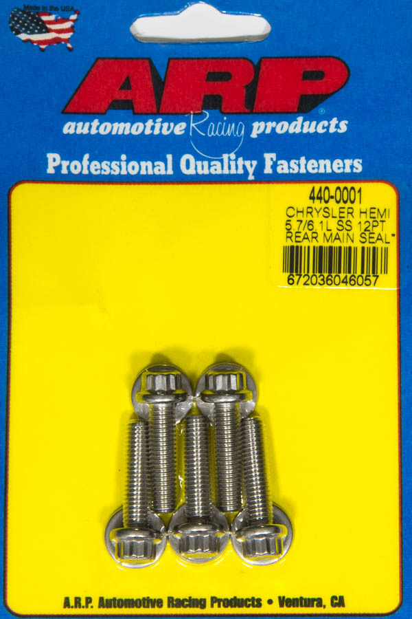 ARP 440-0001 Rear Motor Cover Bolt Kit Mopar 5.7/6.1L Hemi
