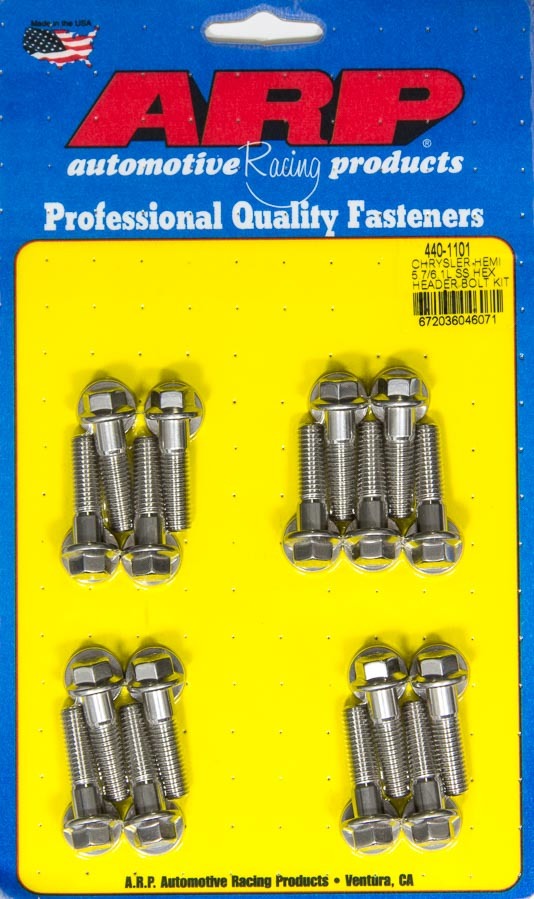 ARP 440-1101 Header Bolt Kit 6pt Mopar 5.7/6.1L Hemi