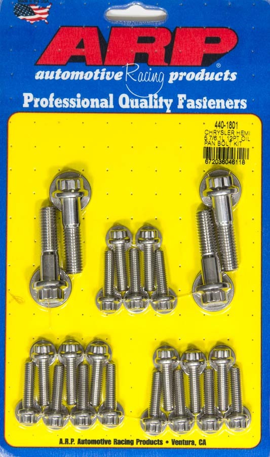 ARP 440-1801 Oil Pan 12pt Bolt Kit Mopar 5.7L/6.1L Hemi