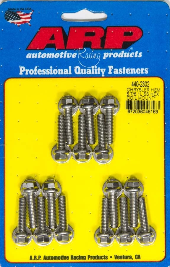 ARP 440-2302 Coil Bracket Bolt Kit 6pt Mopar 5.7/6.1L Hemi