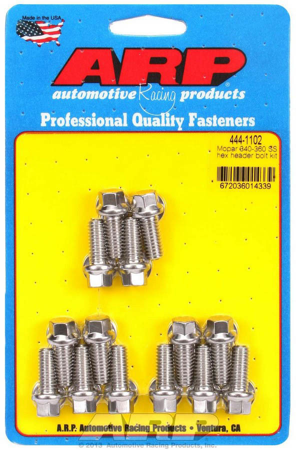 ARP 444-1102 S/S Header Bolt Kit - 5/16 x .750 UHL (14)