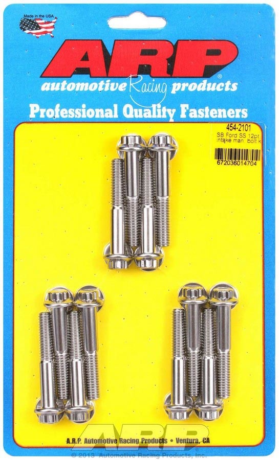 ARP 454-2101 SBF S/S Intake Bolt Kit 12pt.