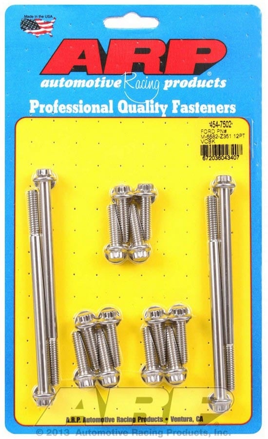 ARP 454-7502 Valve Cover Bolt Kit 12pt SBF