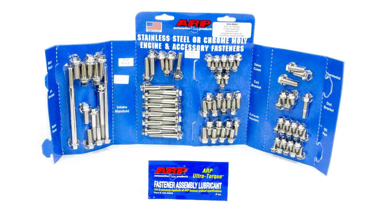 ARP 554-9603 SBF S/S Complete Engine Fastener Kit 6pt.