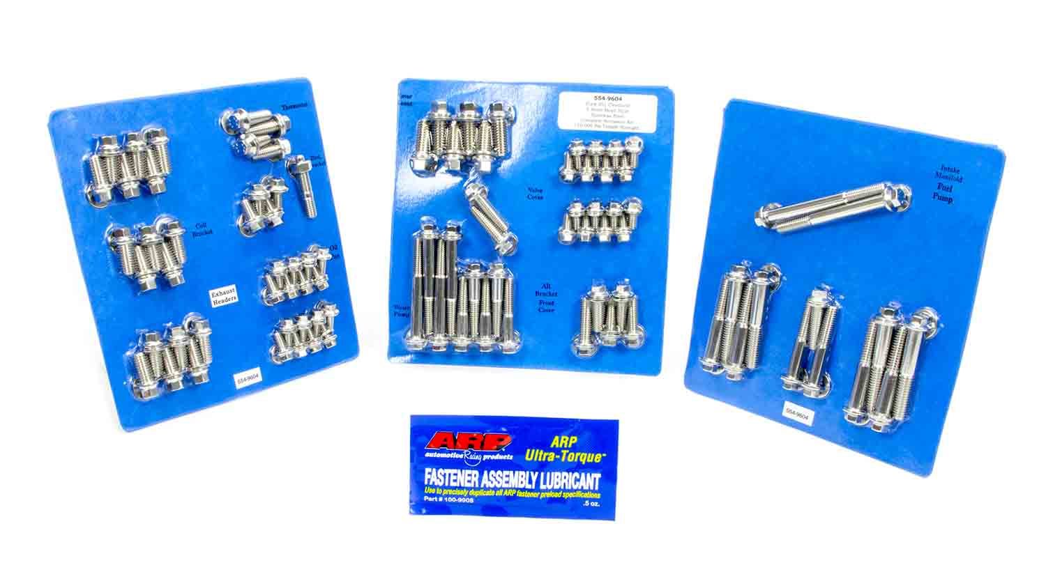 ARP 554-9604 SBF S/S Complete Engine Fastener Kit 6pt.