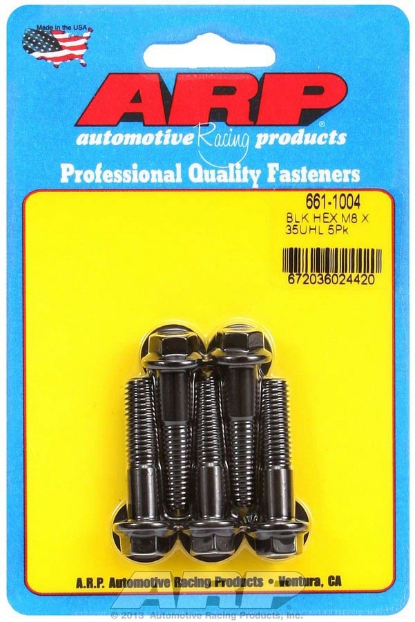 ARP 661-1004 8mm x 1.25 x 35mm 6pt Bolt Kit 5pk