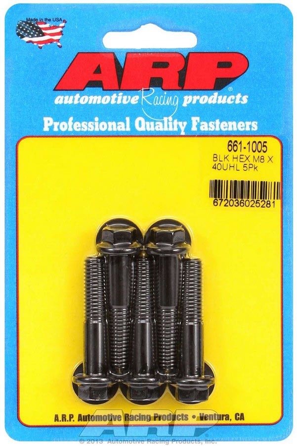 ARP 661-1005 8mm x 1.25 x 40mm 6pt Bolt Kit (5pk)