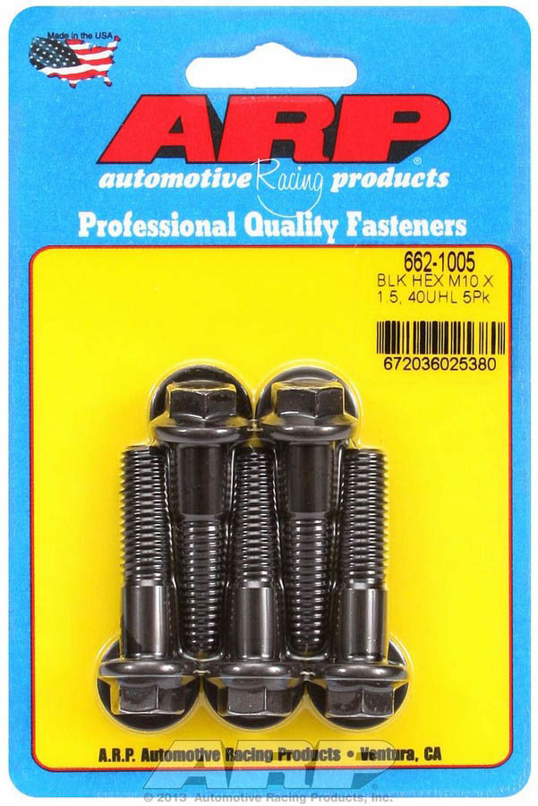 ARP 662-1005 Bolt Kit - 6pt. (5) 10mm x 1.5 x 40mm