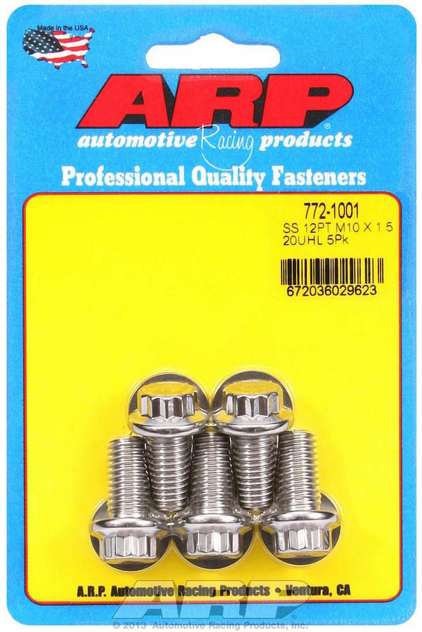 ARP 10mm x1.50x40 SS Hex Bolt Kit 5pk