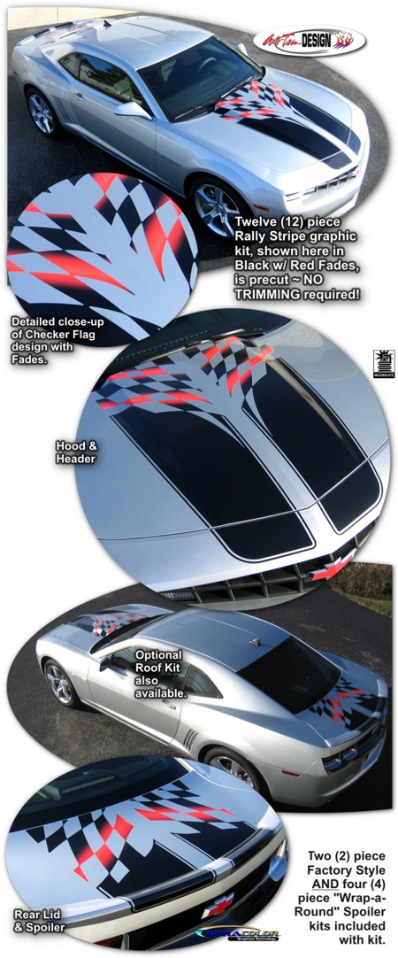 2010-13 Chevrolet Camaro "Instigator" Rally Stripe Graphic Kit 2