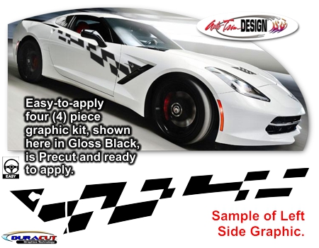 Chevrolet Corvette C7 Stingray,  Revo Body Side Graphic Kit