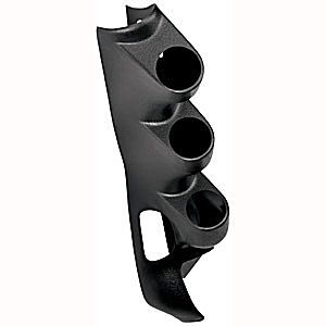 Auto Meter Gauge Pod, Gauge Works, Three 2-1/16" Diameter Gauges, Full Pillar, Plastic, Black, Chevy Corvette 2005-09, Each