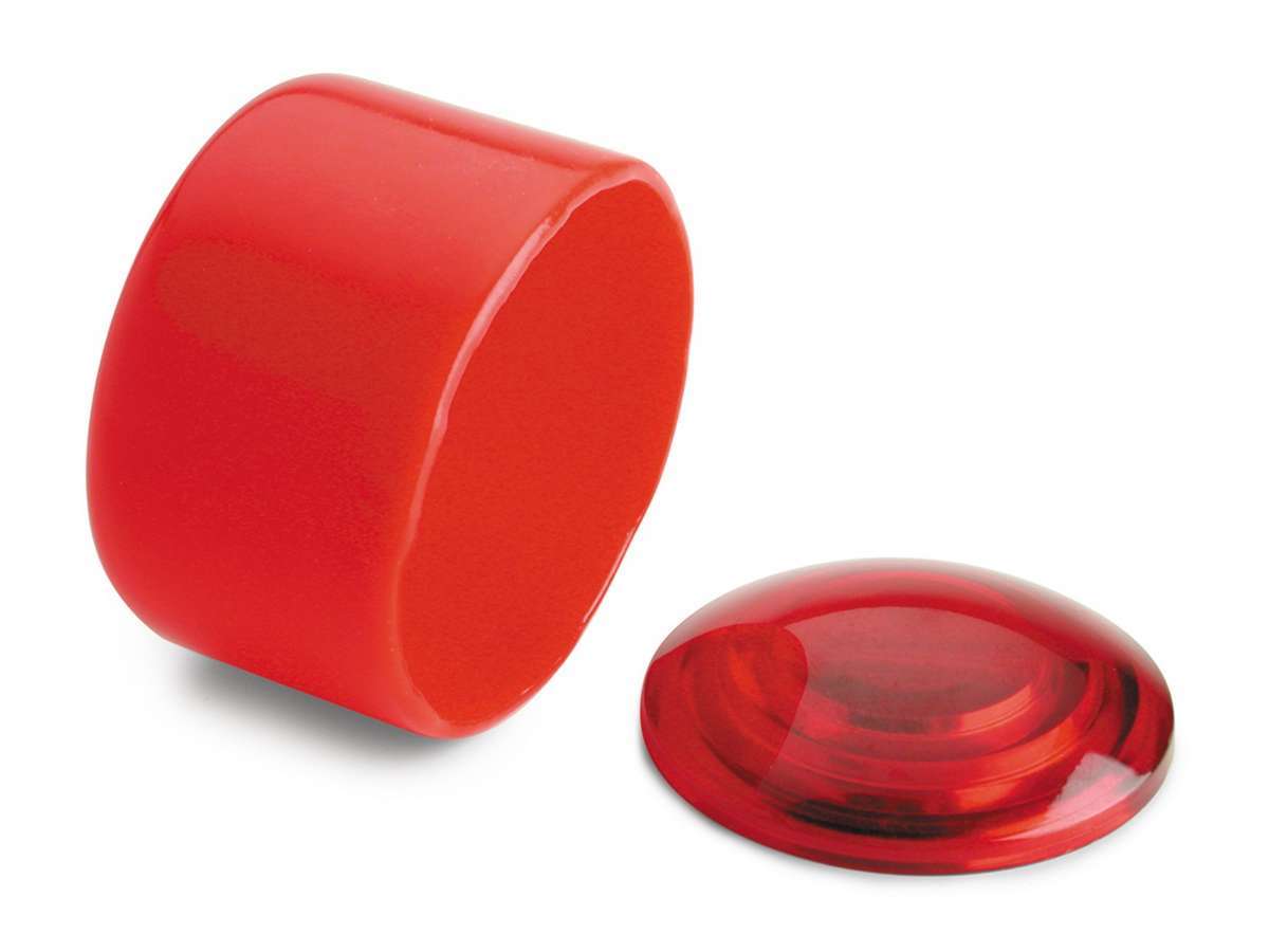 Auto Meter Shift Light Lens, Plastic, Red, Night Cover Include, Autometer Large Warning/Shift Lights, Kit