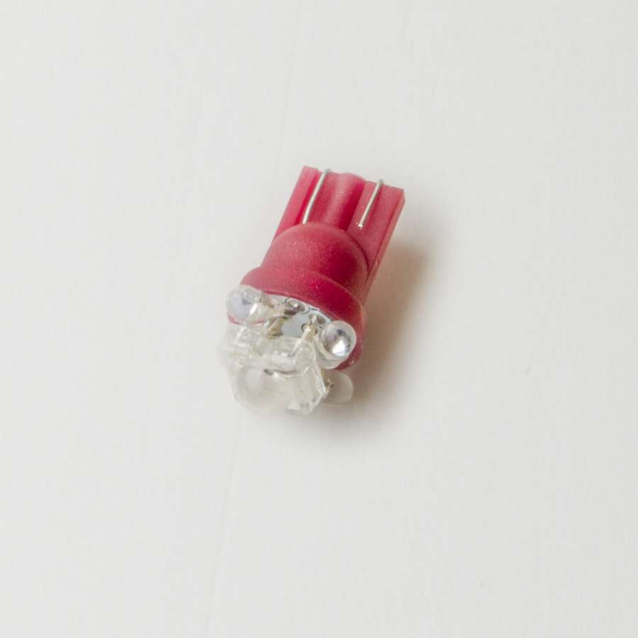 Auto Meter LED Light Bulb, Red, 161/193/194/168 Style Wedge Bases, Each