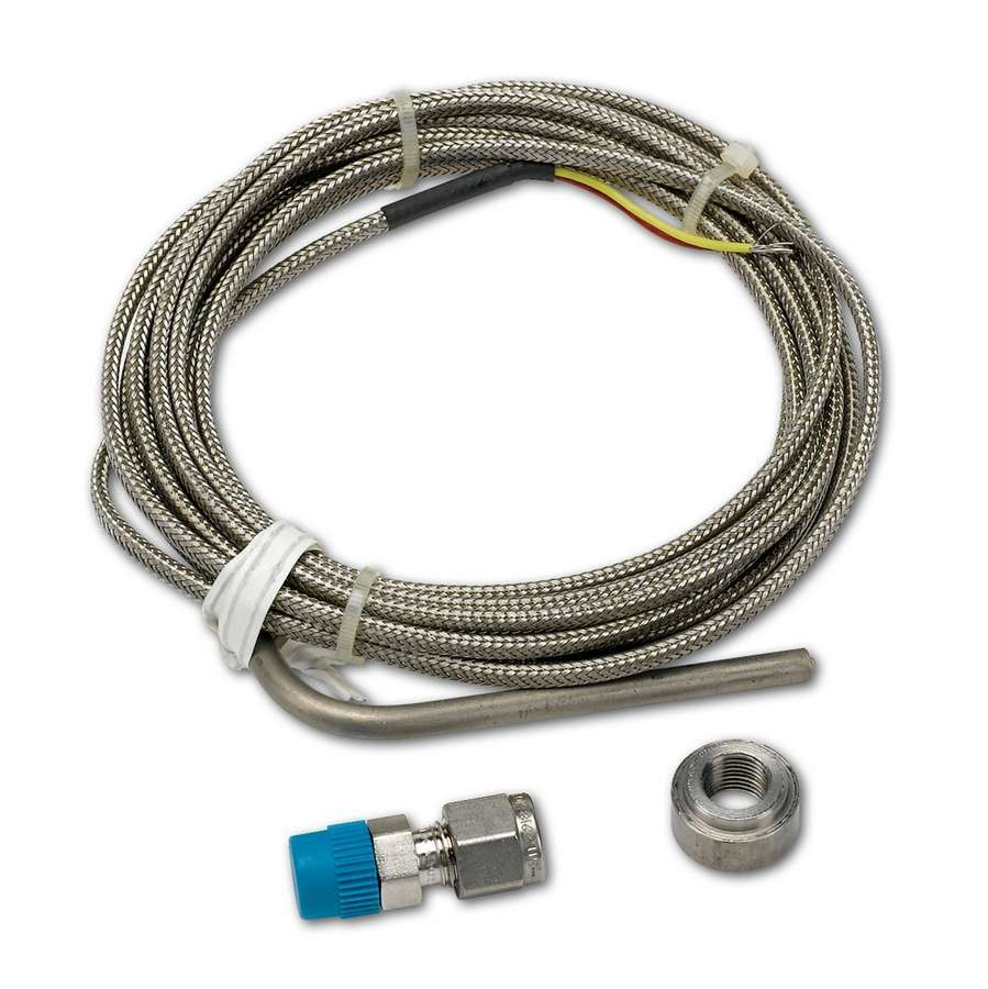 Auto Meter EGT Probe, Competition Series, 3/16" Diameter Probe, 10 ft Wire, Fittings Included, Kit