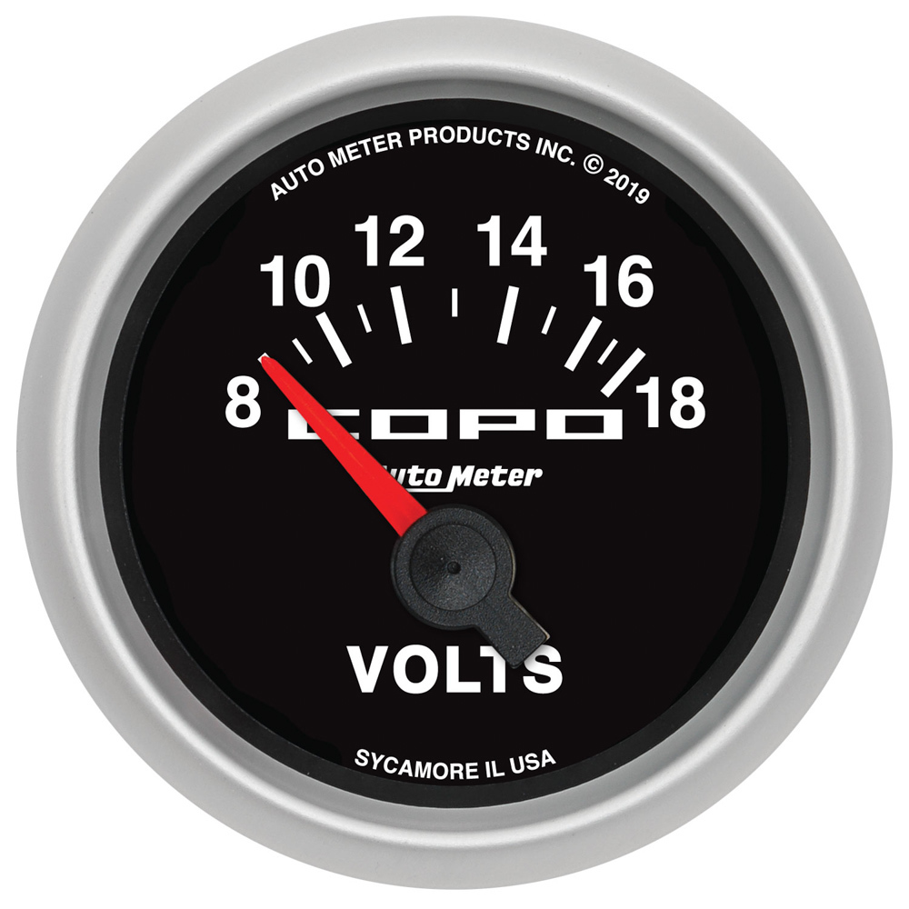 AUTOMETER 2-1/16 COPO Voltmeter Gauge 8-18 Volts